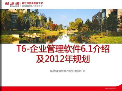 T6-企业管理软件6.1新功能介绍及2012年产品规划